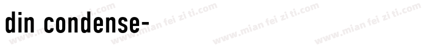 din condense字体转换